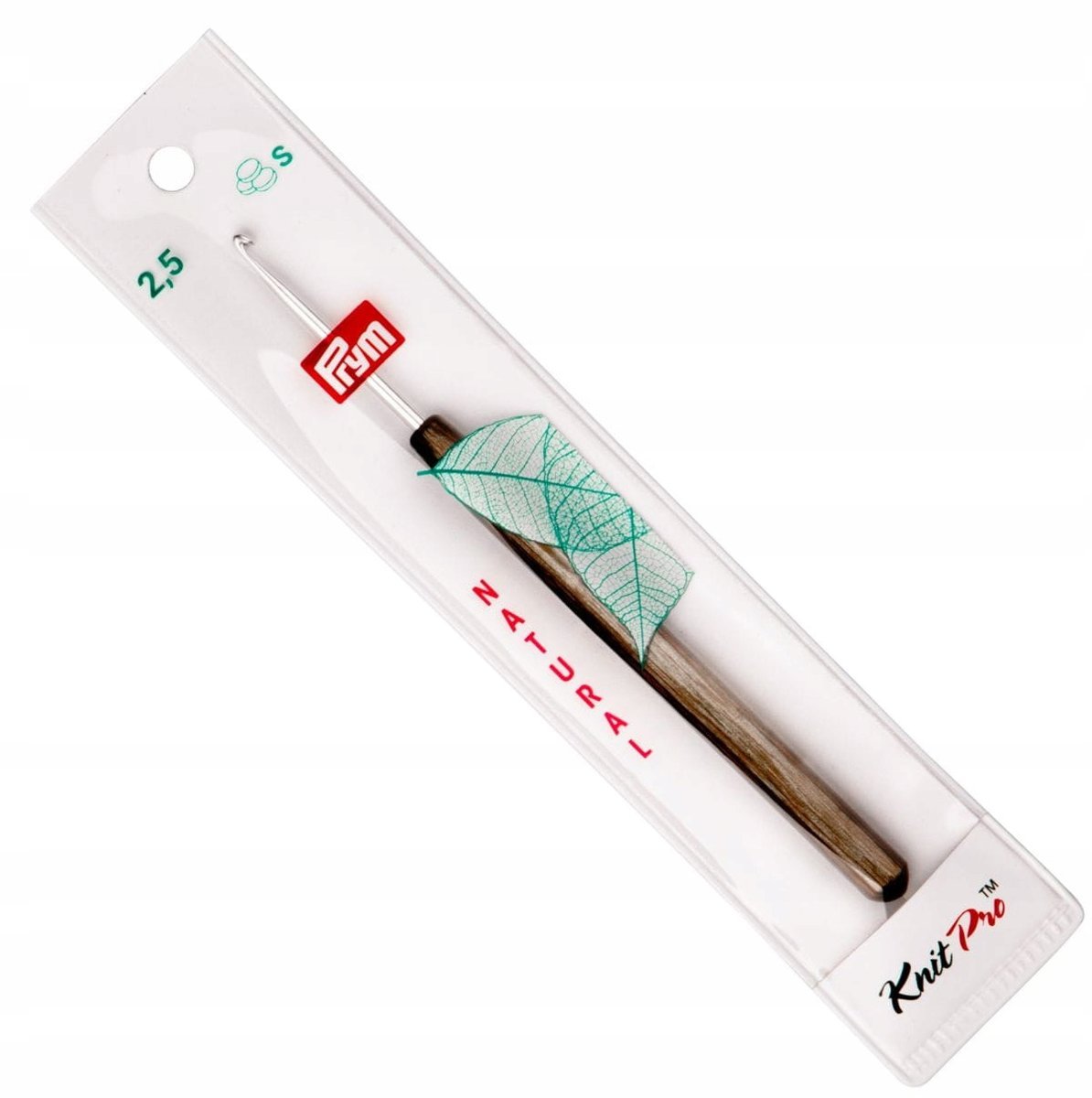 2,5 MM PRYM SZYDEŁKO Z DREWNIANĄ RĄCZKĄ 223511 .