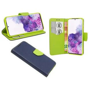 cofi1453® Etui Book "Fancy" kompatybilne z SAMSUNG GALAXY S20 (G980F) etui na telefon z funkcją podstawki, miejsce na karty niebiesko-zielone - Etui i futerały do telefonów - miniaturka - grafika 1