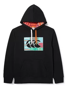 Canterbury Męska bluza z kapturem Uglies Overhead, Czarny Jet Black, XXL - Bluzy męskie - miniaturka - grafika 1