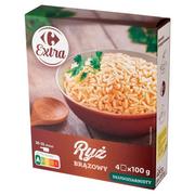 Ryż - Carrefour Extra Ryż brązowy długoziarnisty 400 g (4 x 100 g) - miniaturka - grafika 1