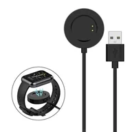 Akcesoria do smartwatchy - ładowarka kabel do Realme Watch 2 / 3 / 3 PRO czarna - miniaturka - grafika 1
