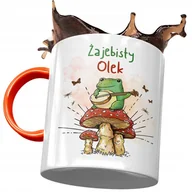 Kubki - Kubek Pomarańczowy dla Aleksandra Olka Kolegi z Nadrukiem ze Zdjęciem + Opakowanie na prezent (wzór 03) - miniaturka - grafika 1