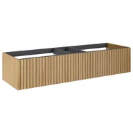 Szafki łazienkowe - Szafka łazienkowa pod umywalkę Elita Asami 160 cm dąb naturalny RE081600006690 - miniaturka - grafika 1