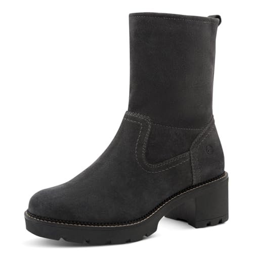Tamaris Damskie kozaki Comfort Boot Heel, antracyt, 42 EU, Antracyt, 42 EU