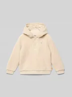 Swetry dla chłopców - Bluza z kapturem z futerka z wyhaftowanym logo - miniaturka - grafika 1