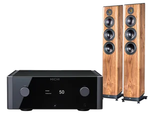 Rotel Michi X5 S2 (czarny) + Vela FS409.2 (orzech) - Zestawy stereo - miniaturka - grafika 1