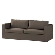 Pokrowce na meble - Pokrowiec na sofę Karlstad 3-osobową nierozkładaną, Manchester, długi, brązowy sztruks, 204x89x66 cm - miniaturka - grafika 1