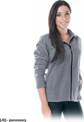 Bluzy damskie - R.E.I.S. POLLADYDS - Bluza polarowa, damska zapinana na suwak - jasnoszary 2XL - miniaturka - grafika 1