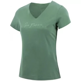 T-Shirt EQUI-THEME Rehane JTM damski zielony, rozmiar: M - Koszulki jeździeckie - miniaturka - grafika 1