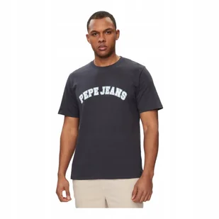 PEPE JEANS KOSZULKA MĘSKA T-SHIRT CLEMENT DULWICH BLUE GRANATOWA r.L - Koszulki męskie - miniaturka - grafika 1
