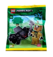 Klocki - LEGO Minecraft Zestaw - Cave Explorer with Spider 662410 polybag klocki - miniaturka - grafika 1