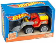 Samochody i pojazdy dla dzieci - Klein Buldożer spycharka z ruchomą łyżką Hot Wheels 2444 - miniaturka - grafika 1