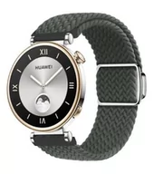 Akcesoria do smartwatchy - opaska pasek bransoleta NYLON MAGNETIC Garmin GARMIN VENU 2S / VENU 3S / Vivoactive 4S / Huawei Watch GT 4 41mm 18mm czarna - miniaturka - grafika 1