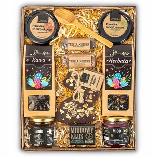 Duży Kosz Prezentowy Na Wielkanoc Zestaw Słodycze - Zestawy upominkowe Duży Kosz Prezentowy Na Wielkanoc Zestaw Słodycze - Zestawy upominkowe - miniaturka - grafika 1