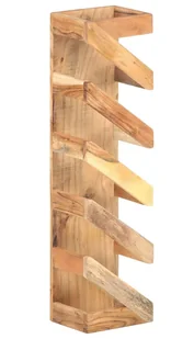 Drewniany stojak na wino z możliwością montażu ściennego - Ravios - Regały Drewniany stojak na wino z możliwością montażu ściennego - Ravios - Regały - miniaturka - grafika 1
