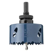 Otwornice - Dexter Otwornica do metalu HSS 83 mm + Dexter Wiertło centrujące i trzpień - miniaturka - grafika 1