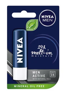 NIVEA POMADKA DO UST MEN ACTIVE CARE NAWILŻAJĄCA 24H - Szminki - miniaturka - grafika 2