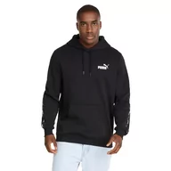 Bluzy męskie - Puma, Bluza męska sportowa ESS+ Tape Hoodie FL, 849040-01, Czarna, Rozmiar M - miniaturka - grafika 1