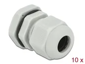 Inne akcesoria elektryczne - DeLOCK Tuleja kabli PG11, 10 szt. szary 60197 - miniaturka - grafika 1