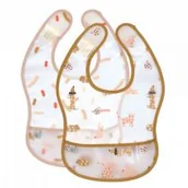 Śliniaki i fartuszki - Zestaw ultralekkich śliniaków wodoodpornych EVA 6 m+ Little Mateys Spicy Orange Lassig - miniaturka - grafika 1