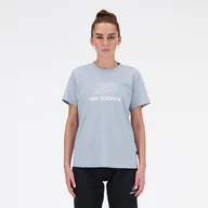 Koszulki i topy damskie - Koszulka damska New Balance WT41816LAY  niebieska - miniaturka - grafika 1