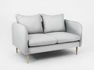 Sofy i kanapy - Sofa 2-osobowa INSTIT POSH WOOD, szara, 90x145x89 cm - miniaturka - grafika 1