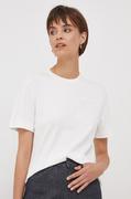 Koszulki sportowe damskie - Lacoste t-shirt bawełniany damski kolor biały - miniaturka - grafika 1
