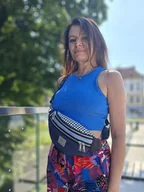 Nerki - Zamszowa nerka w odcieniach niebieskich Idaho - miniaturka - grafika 1