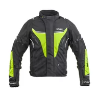 Odzież motocyklowa - W-TEC Męska kurtka motocyklowa W-TEC Brandon, czarno-szaro-pomarańczowy, 5XL 21023-5XL-2 - miniaturka - grafika 1