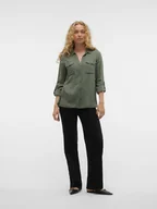 Bluzki damskie - Vero Moda Bluzka w kolorze zielonym - miniaturka - grafika 1