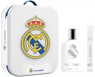 Zestawy kosmetyków męskich - Zestaw Real Madrid Eau De Toilette Spray 100 ml + Woda toaletowa mini 10 ml + Metalowa kosmetyczka (8411114085463) - miniaturka - grafika 1