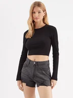 Bluzki damskie - Noisy May Bluzka Maya 27027280 Czarny Slim Fit - miniaturka - grafika 1