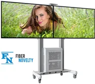 Szafki RTV - Fiber Novelty Ekskluzywny mobilny stojak z szafą G200  AVG1800-60-2A - miniaturka - grafika 1