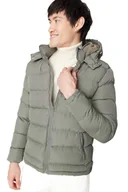 Kurtki męskie - TRENDYOL MAN KURTKA MĘSKA PIKOWANA Z KAPTUREM DO BIODER SZARA M 5DA - miniaturka - grafika 1