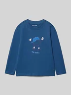 Koszulki dla chłopców - Bluzka z długim rękawem z nadrukowanym motywem - miniaturka - grafika 1