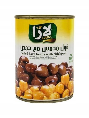 Gotowana fasola fava z ciecierzycą Lara – 400 g