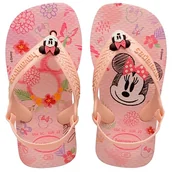 Buty dla dziewczynek - Havaianas Baby Disney Classics II, Sandał, Różowy, Różowy, 19 EU - miniaturka - grafika 1
