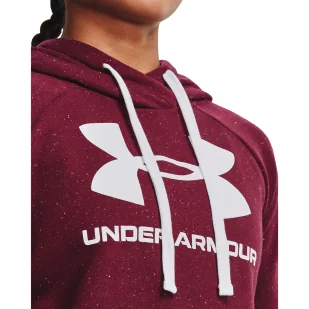 Bluza damska Under Armour Rival Fleece Logo Hoodie - Bluzy sportowe damskie - miniaturka - grafika 4