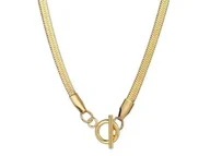 Naszyjniki - Elegancka Żmijka 42Cm Snake 4Mm Z Ringiem Na Prezent - miniaturka - grafika 1