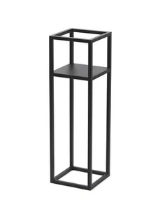 Kwietnik Metalowy Stojak na kwiaty 70x21cm czarny loft KWL-191 - Kwietniki - miniaturka - grafika 1