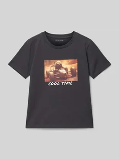 T-shirt o kroju regular fit z czystej bawełny - Koszulki dla chłopców - miniaturka - grafika 1