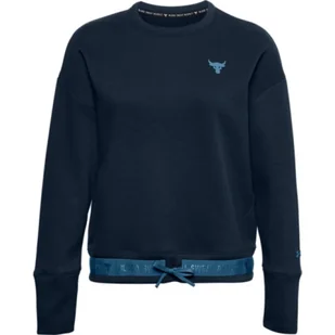 Damska bluza treningowa UNDER ARMOUR Project Rock CC Fleece Crew - Kurtki i kamizelki sportowe damskie - miniaturka - grafika 1