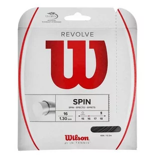 Naciąg do rakiety tenisowej Wilson REVOLVE SPIN set 12 m. black 1,30 mm. - Tenis ziemny - miniaturka - grafika 1