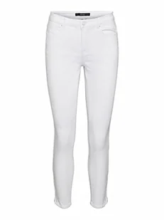 Vero Moda VMTILDE MR S ANK Zip J GU423 GA NOOS dżinsy damskie, Bright White, Small / 32L - Spodnie damskie - miniaturka - grafika 1
