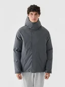 Kurtki męskie - Męska kurtka puchowa pikowana Outhorn OTHWAW24TTJAM0841 - szara - miniaturka - grafika 1