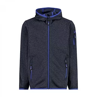 Bluzy dla chłopców - CMP Chłopięca bluza z kapturem Knit Tech Fleece KID JACKET FIX HOOD - grafika 1