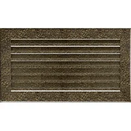 Akcesoria kominkowe - Kratki.pl KRATKA KOMINKOWA FRESH CZARNO-ZŁOTA 170X300 MM 30CZ/FRESH - miniaturka - grafika 1