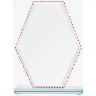 Trofeum szklane z rozklejoną podstawą - Gadżety dla kibiców - miniaturka - grafika 1