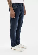 Spodnie męskie - Kaporal, spodnie męskie, model irlandzki, kolor niebieski, rozmiar 32, Niebieski, 38 - miniaturka - grafika 1