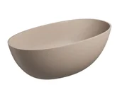Wanny - Omnires Wanna wolnostojąca Shell M+ 148x75 cm owalna kompozyt dune beige mat SHELL148WWDB - miniaturka - grafika 1